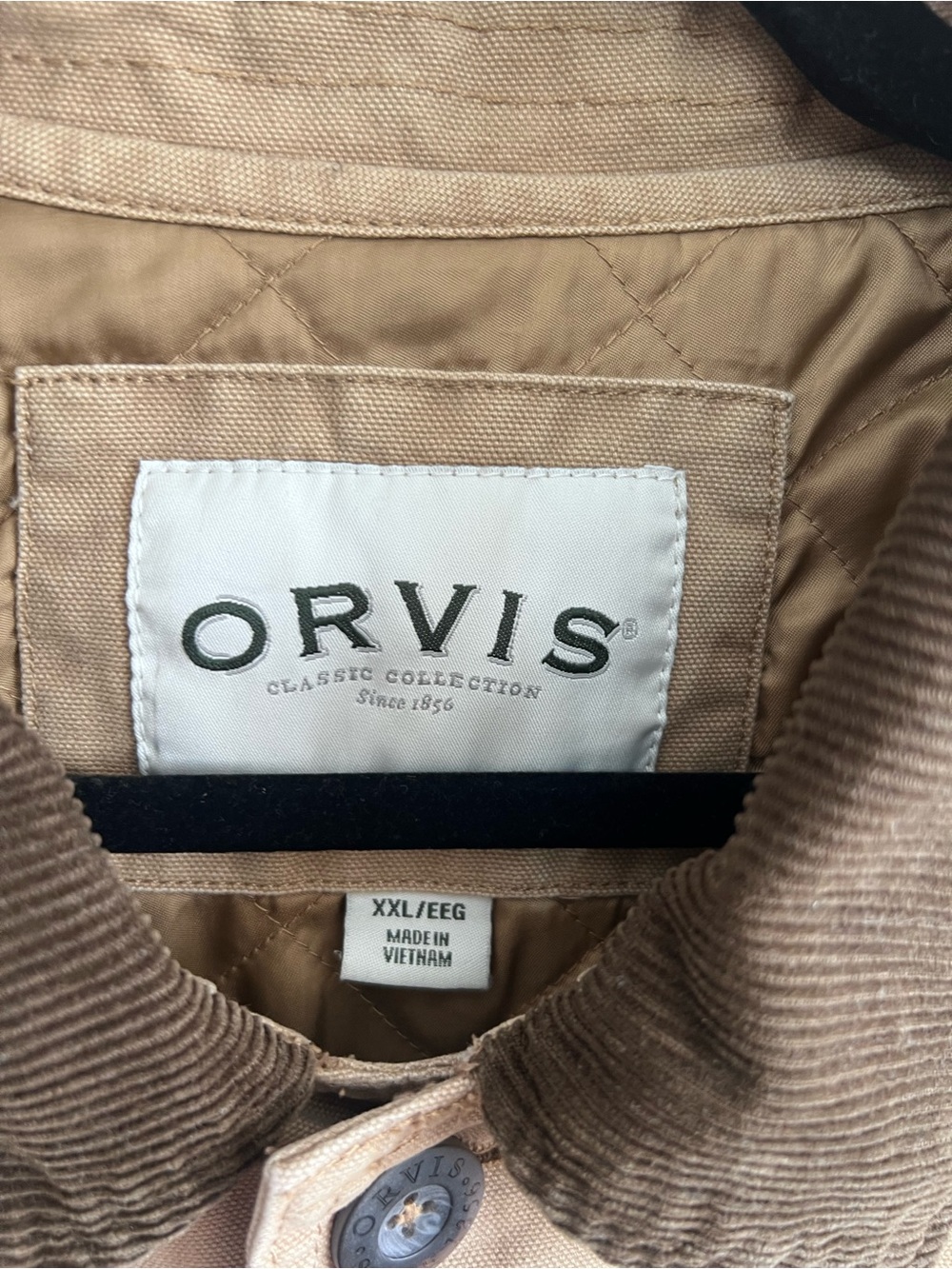 Orvis Men’s Vintage Corduroy Collar Barn Chore Heritage Jacket Size XXL - Picture 2 of 14